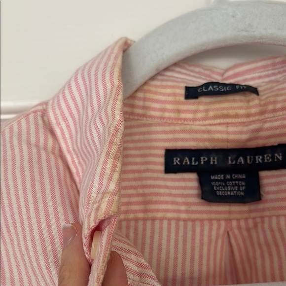 Ralph Lauren Pink Striped Shirt - Picture 5 of 6